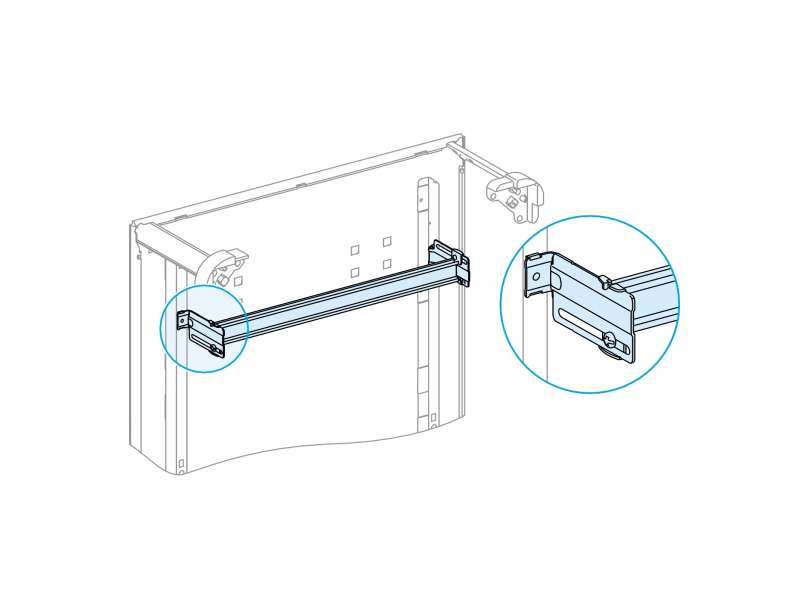 Schneider Electric Š600 podesiva instalaciona šina Prisma G; LVS03002