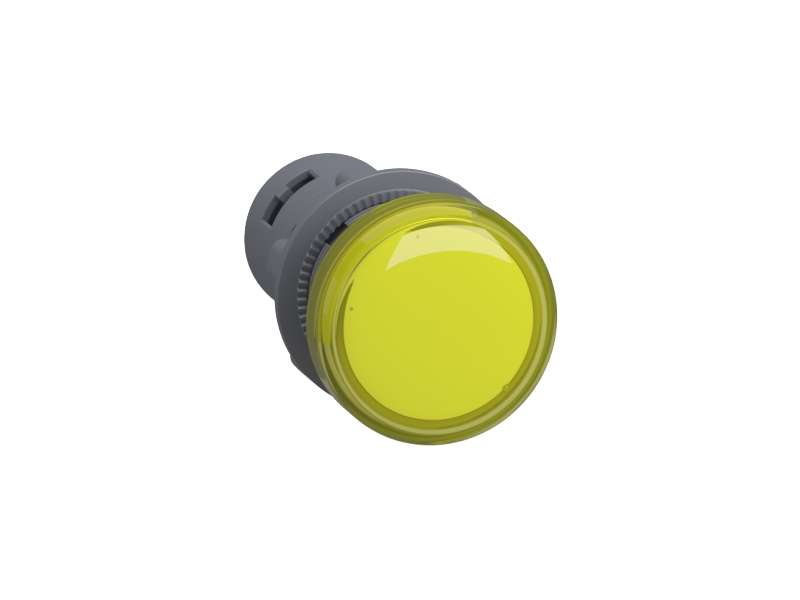 Schneider Electric Signalna lampica, plastična, žuta, Ø 22 mm, sa ugrađenim LED-om, 220…230V AC, protiv interferencije;XA2EVM8LC