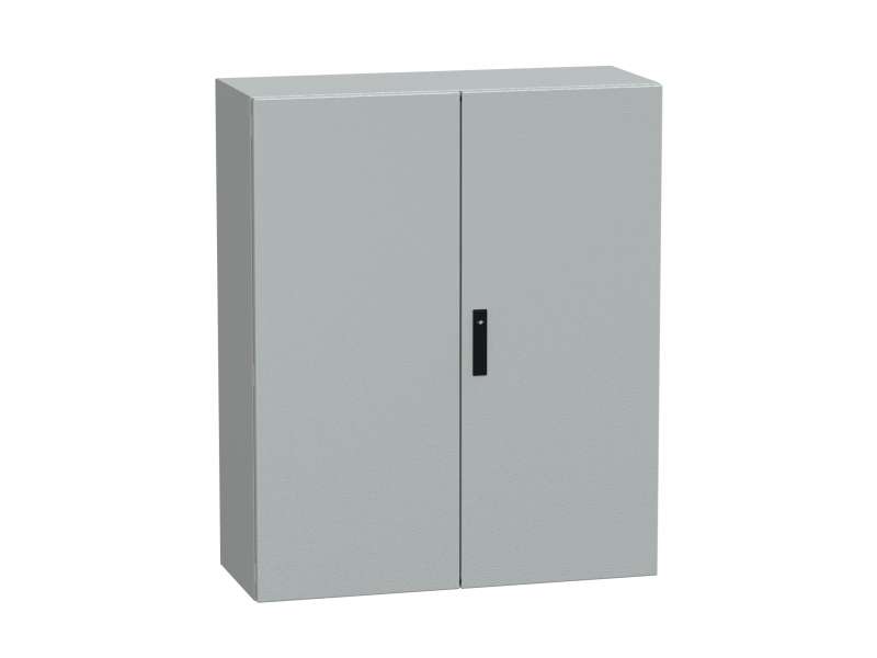 Schneider Electric Spacial CRNG ravna vrata bez montažne ploče V1200xŠ1000xD400 IP55 IK10 RAL7035; NSYCRNG1210400D