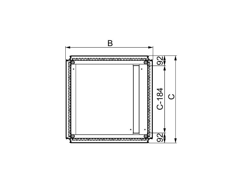 Schneider Electric Spacial SF 1 ploča za uvod kablova - 800x800 mm;NSYEC881