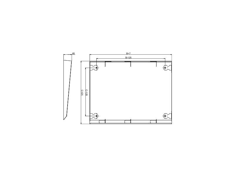 Schneider Electric Spacial SF/SM krov - 1200x400 mm;NSYSC1240