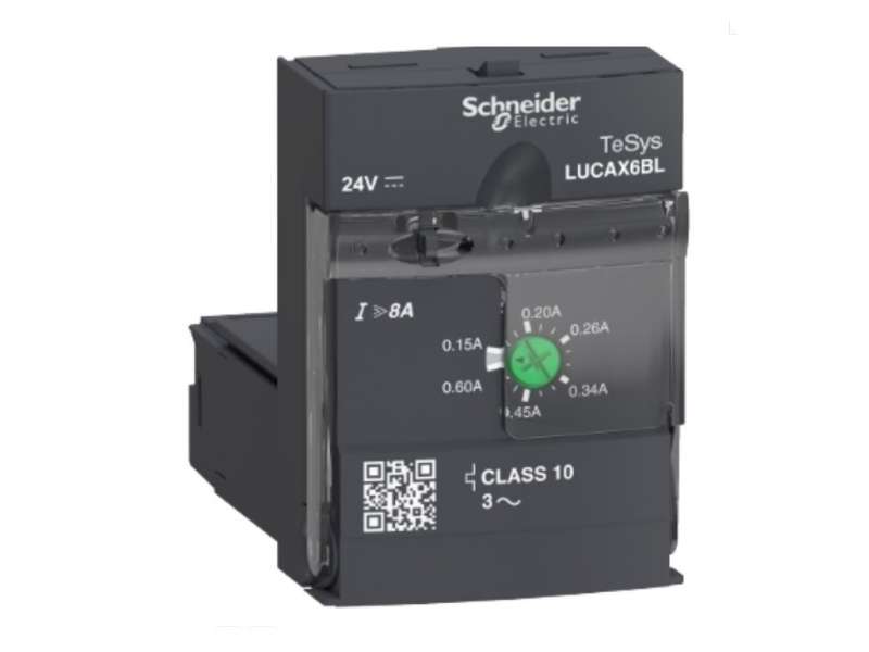 Schneider Electric Standardna kontrolna jedinica LUCA - klasa 10 - 0.15...0.6 A - 24 V DC; LUCAX6BL