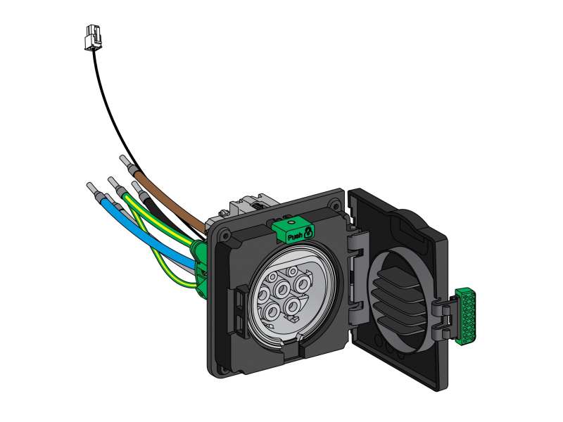 Schneider Electric T2S utičnica-trofazna IEC - Wallbox rezervna oprema; EVP1HSM43