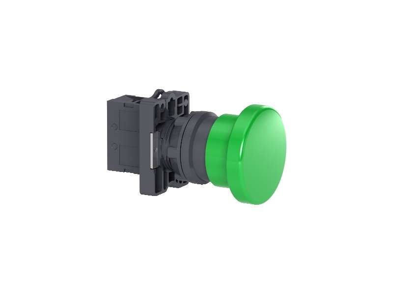 Schneider Electric Taster Ø22 - pečurkasta glava Ø40 - crni - 1NO;XA2EC31