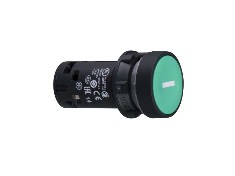 Schneider Electric Taster - sa povratkom, zelena -1NO - beli ''I''; XB7NA3131