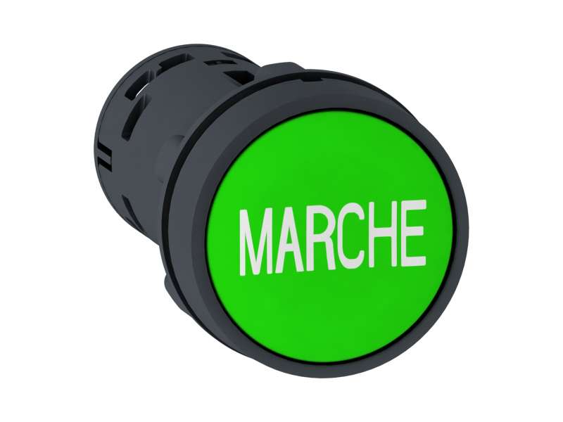 Schneider Electric Taster - sa povratkom, zeleni -1NO - bela oznaka ''MARCHE''; XB7NA3142