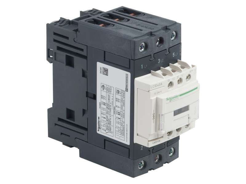 Schneider Electric TeSys D kontaktor - 3P(3 NO) - AC-3 - <= 440 V 40 A - 24 V DC standardni kalem ; LC1D40ABD