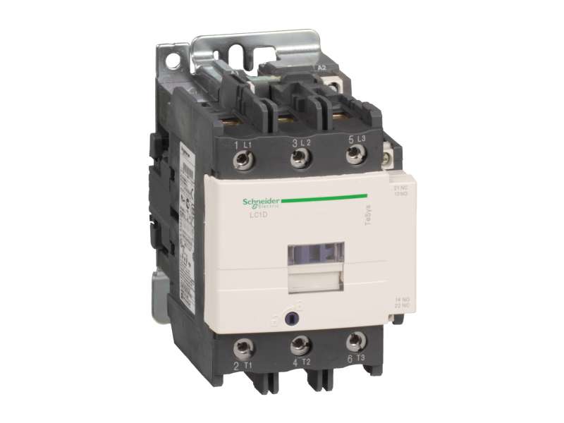 Schneider Electric TeSys D kontaktor - 3P(3 NO) - AC-3 - <= 440 V 80 A - 24 V AC 50/60 Hz kalem ; LC1D80B7