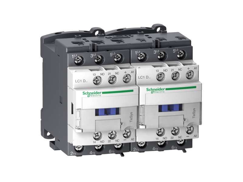 Schneider Electric TeSys D kontaktor za promenu smera-3P(3 NO)-AC-3 - <= 440 V 18 A - 24 V DC kalem;LC2D18BL