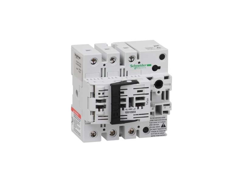 Schneider Electric TeSys GS - rastavljač sa osiguračima - 3 P + N - 32 A - NFC 10 x 38 mm;GS1DD4