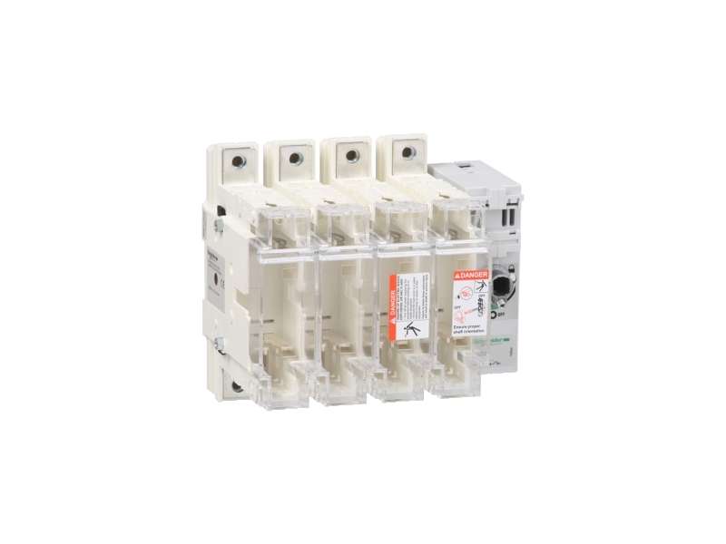 Schneider Electric TeSys GS - rastavljač sa osiguračima - 4 P - 160A - DIN 00;GS2LL4