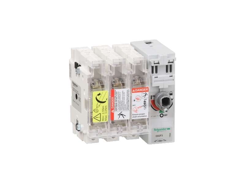Schneider Electric TeSys GS - switch-disconnector-fuse - 3 P - 63A - DIN 00C;GS2G3