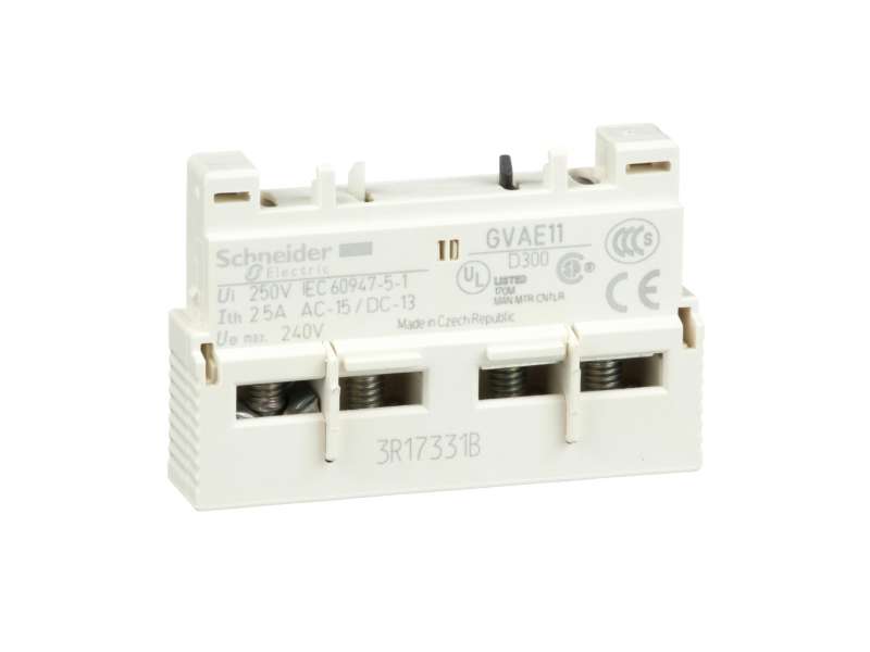 Schneider Electric TeSys GV2 & GV3 - pomoćni kontakt - 1 NO + 1 NC; GVAE11