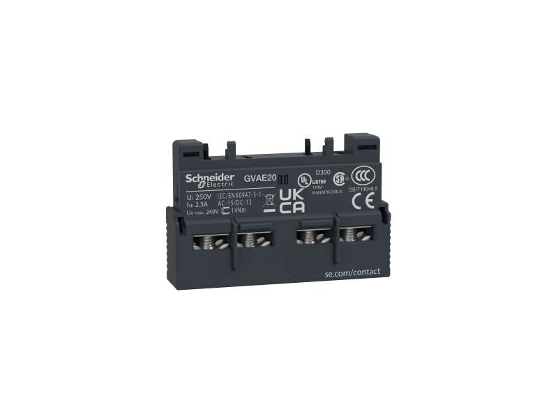 Schneider Electric TeSys GV2 & GV3 - pomoćni kontakt - 2 NO;GVAE20