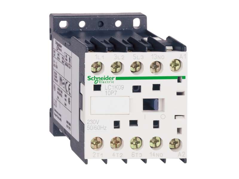 Schneider Electric TeSys K kontaktor - 3P(3 NO) - AC-3 - <= 440 V 9 A - 24 V AC kalem ; LC1K0901B7