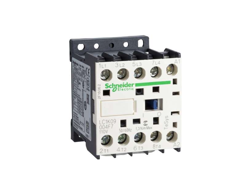Schneider Electric TeSys K kontaktor - 4P(4 NO) - AC-1 - <= 440 V 20 A - 230 V AC kalem ; LC1K09004P7