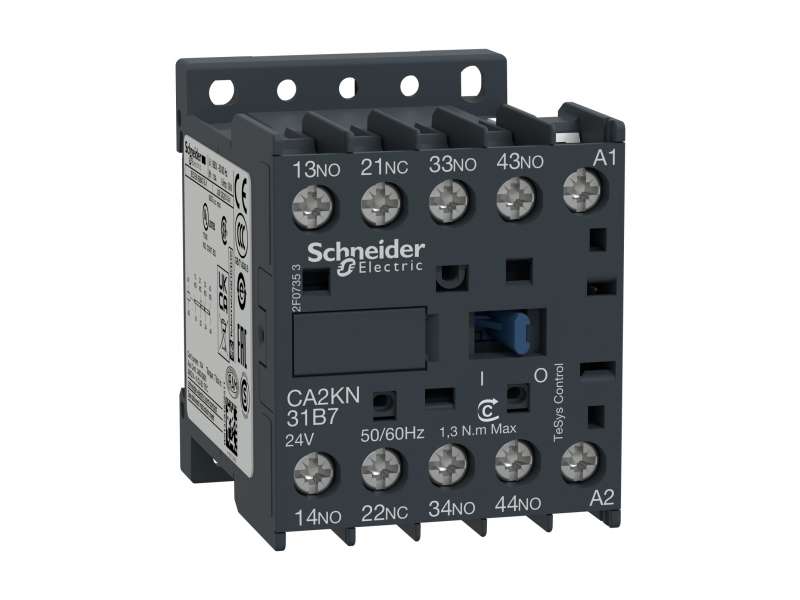 Schneider Electric TeSys K pomoćni kontaktor - 3 NO + 1 NC - <= 690 V - 230 V AC kalem; CA2KN31P7