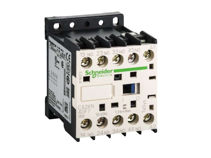 Schneider Electric TeSys K pomoćni kontaktor - 4 NO - <= 690 V - 110 V AC kalem; CA2KN40F7
