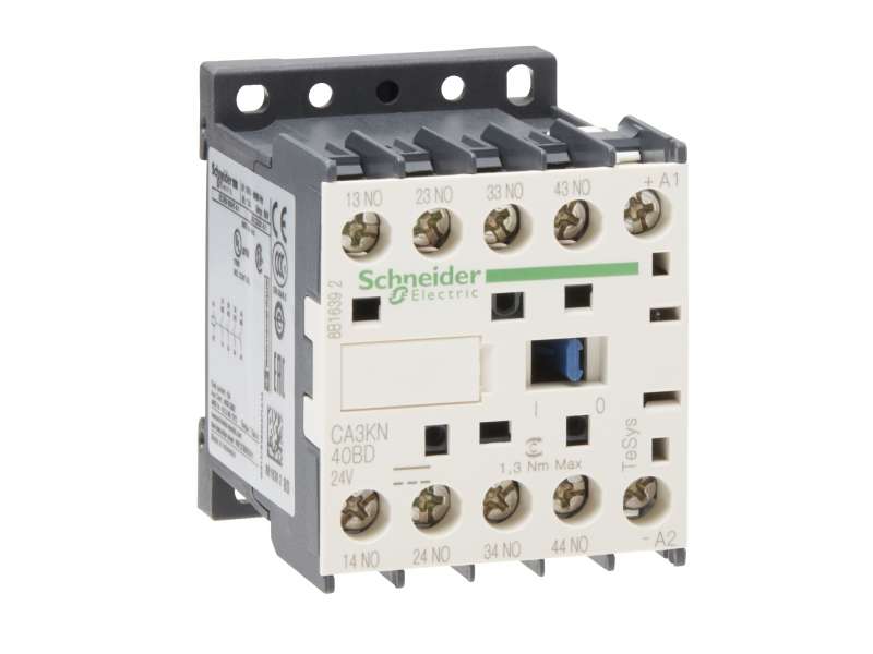 Schneider Electric TeSys K pomoćni kontaktor - 4 NO - <= 690 V - 24 V DC standardni kalem; CA3KN40BD