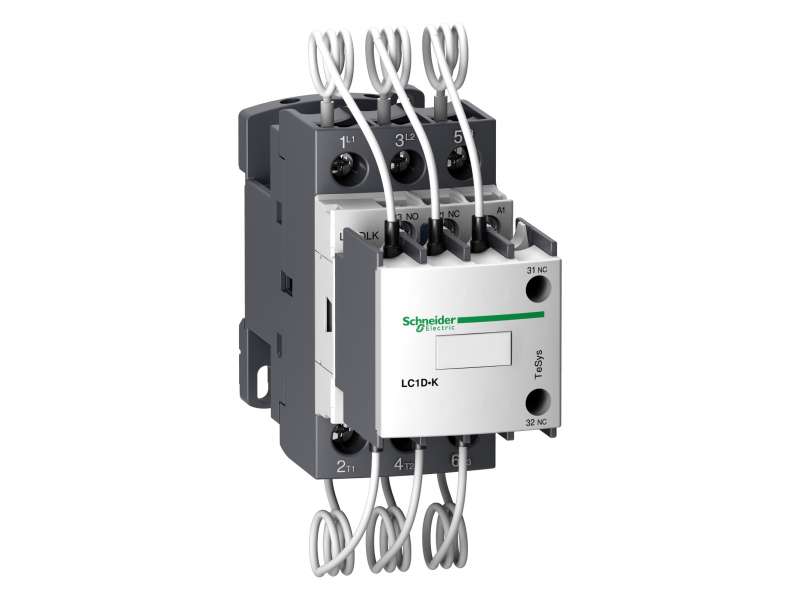 Schneider Electric TeSys LC1D.K kontaktor za konden. bat. - 3P - 20 kVAR - 415 V - 380 V AC kalem;LC1DLKQ7
