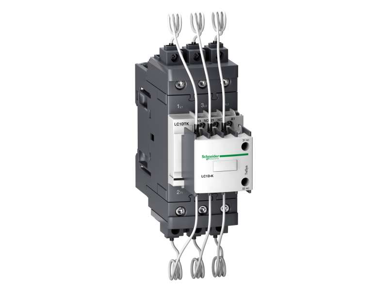 Schneider Electric TeSys LC1D.K kontaktor za konden. bat. - 3P - 40 kVAR - 415 V - 230 V AC kalem;LC1DTKP7