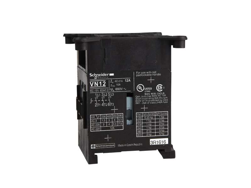 Schneider Electric TeSys Mini-VARIO - telo rastavljača - 3P - 12 A;VN12