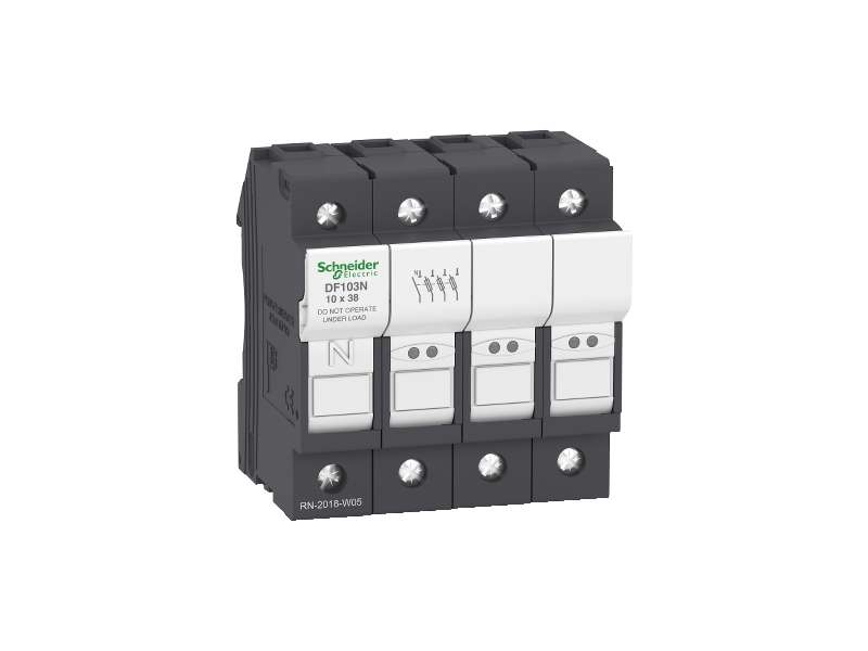 Schneider Electric TeSyS rastavljač sa osiguračima 3P N 32A - veličina osigurača 10 x 38 mm;DF103N