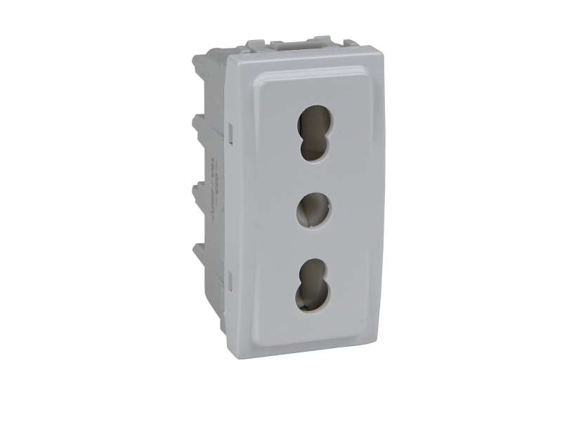 Schneider Electric Unica - 1 utičnica - 2P+E, zaštita, italijanski standard - 1 m - bela;MGU3.023.18