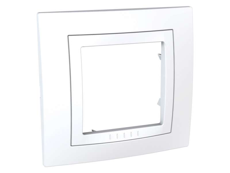 Schneider Electric Unica Basic - dekorativni ram - jednostruki - beli;MGU2.002.18