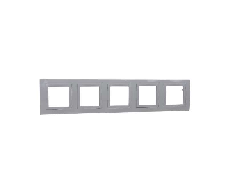 Schneider Electric Unica Basic - dekorativni ram - petrostruki, horizontalni - beli;MGU2.010.18