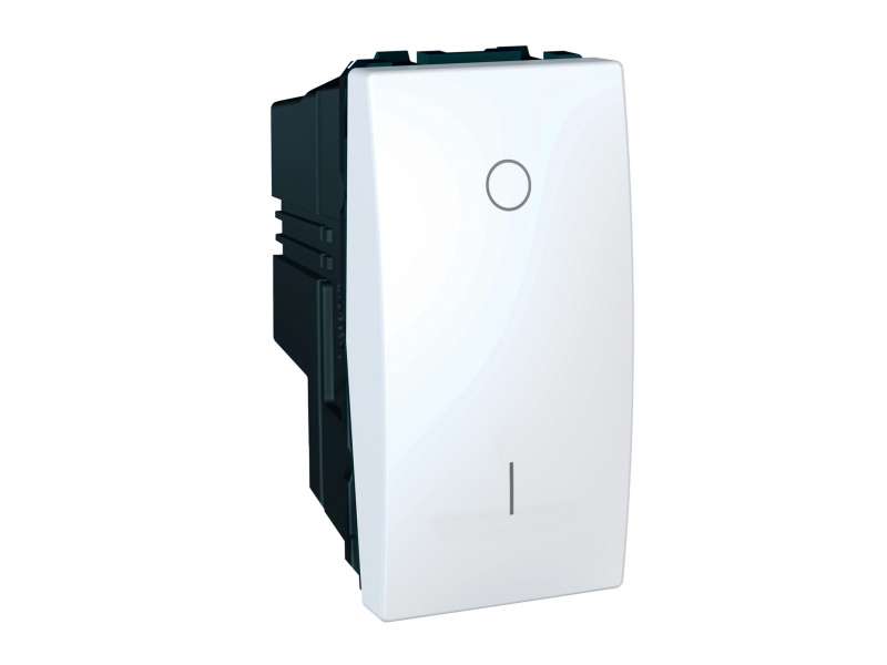 Schneider Electric Unica - dvopolni prekidač 16 AX 250 VAC - 1 m - beli;MGU3.162.18