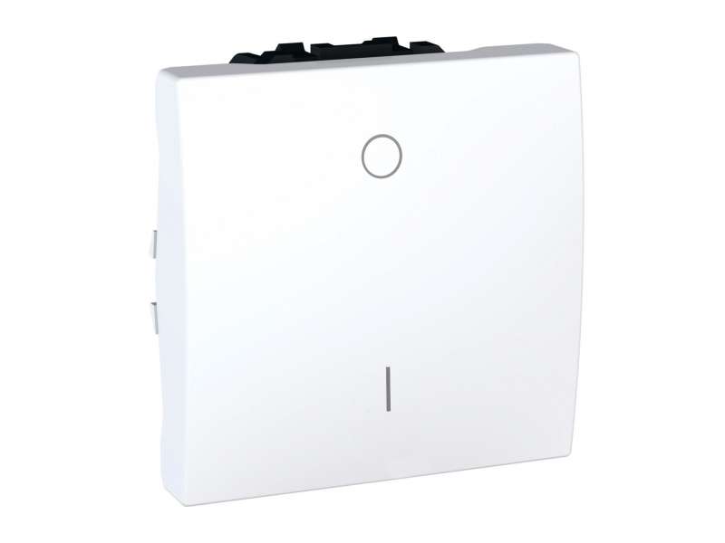Schneider Electric Unica - dvopolni prekidač - 16 AX 250 VAC - 2 m - beli;MGU3.262.18