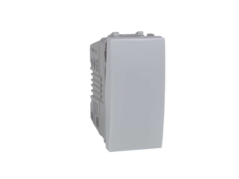 Schneider Electric Unica - jednopolni prekidač - 10 AX 250 VAC - 1 m - beli;MGU3.101.18