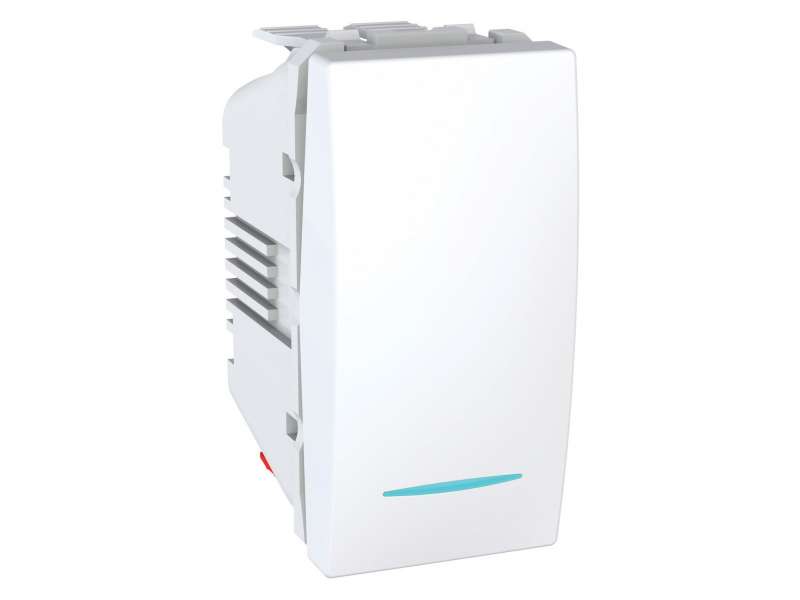 Schneider Electric Unica - naizmenični prekidač - 10 AX 250 VAC - 1 m - beli;MGU3.103.18N