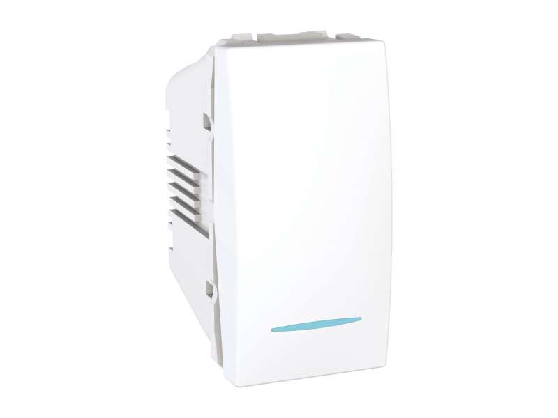 Schneider Electric Unica - naizmenični prekidač - 10 AX 250 VAC - 1 m - beli;MGU3.103T.18N