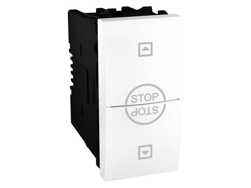 Schneider Electric Unica - prekidač za roletne - 10 A, 250 VAC - 1 m - beli;MGU3.108T.18
