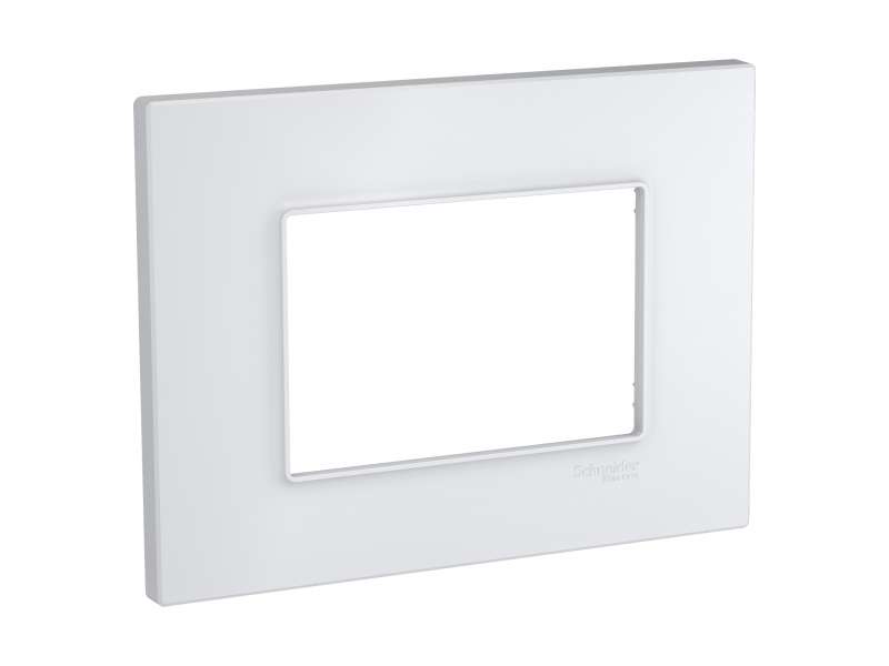 Schneider Electric Unica Quadro - dekorativni ram - 3 modula - beli;MGU2.803.18