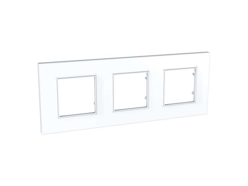 Schneider Electric Unica Quadro - dekorativni ram - trostruki, H71/V71 - beli;MGU2.706.18