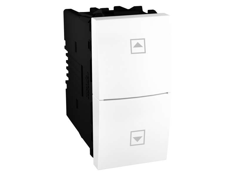 Schneider Electric Unica - taster za roletne - 10 A, 250 VAC - 1 m - beli;MGU3.107T.18