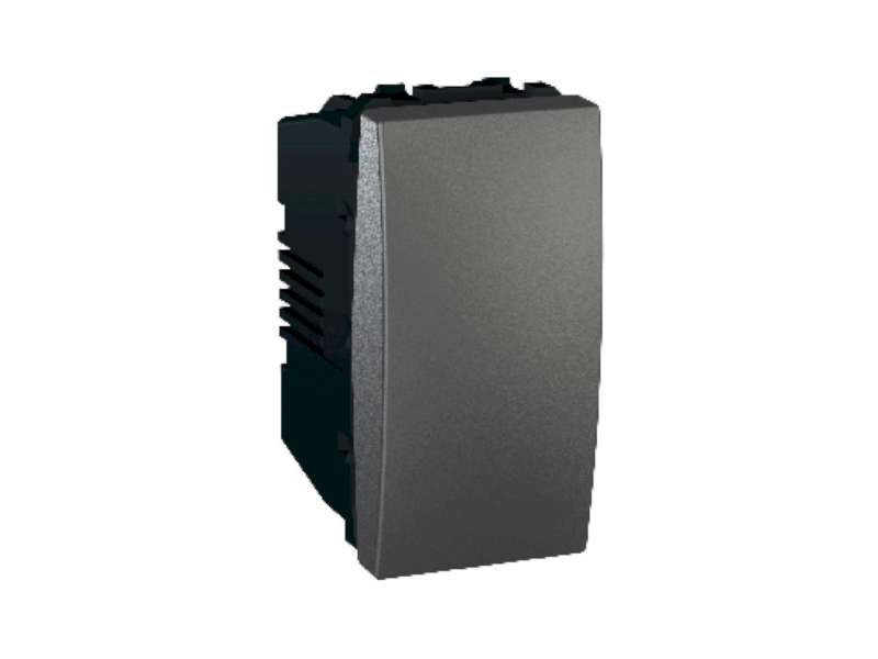 Schneider Electric Unica Top/Class - jednopolni prekidač - 16 AX 250 VAC - 1 m - grafit;MGU3.161.12