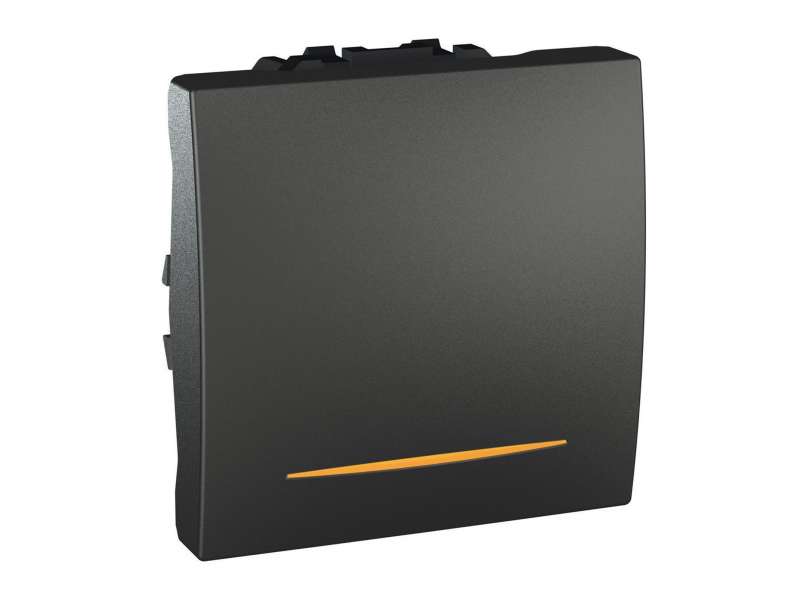 Schneider Electric Unica Top/Class - jednopolni prekidač - 16 AX 250 VAC - 2 m - grafit;MGU3.261.12S