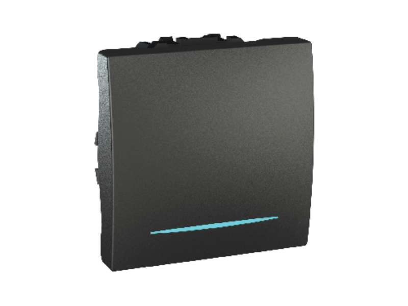 Schneider Electric Unica Top/Class - jednopolni prekidač lokator - 16 AX 250 VAC - 2 m - grafit;MGU3.261.12N