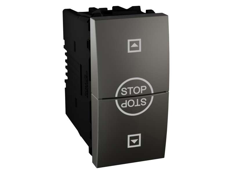 Schneider Electric Unica Top/Class - prekidač za roletne - 10 AX, 250 VAC - 1 m -grafit;MGU3.109T.12