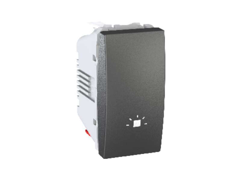 Schneider Electric Unica Top/Class - taster - 10 A 250 VAC - 1 m - grafit;MGU3.106.12L