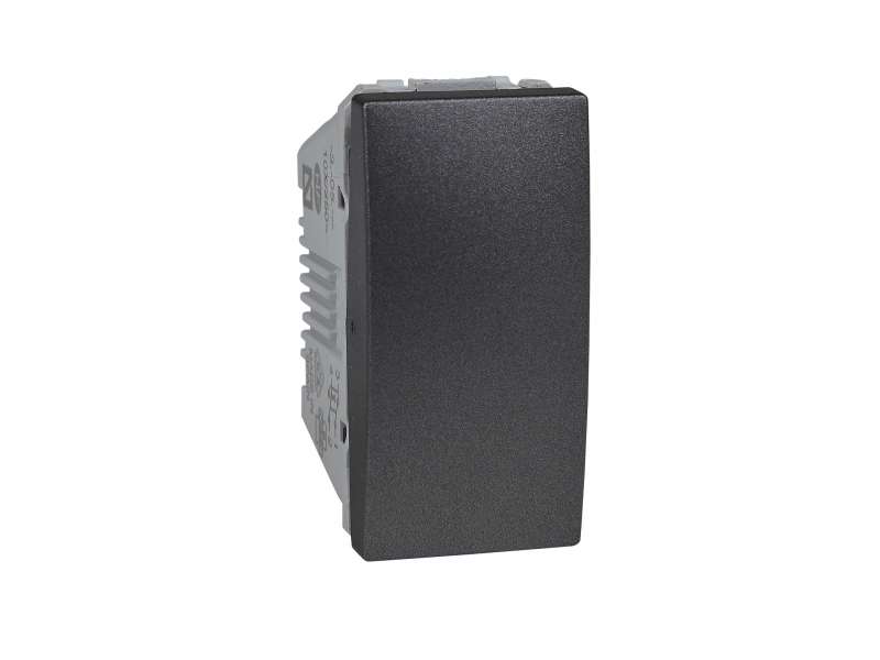 Schneider Electric Unica Top/Class - unakrsni prekidač - 10 AX 250 VAC - 1 m - grafit;MGU3.105.12