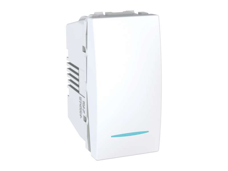 Schneider Electric Unica - unakrsni prekidač - 10 AX 250 VAC - 1 m - beli;MGU3.105.18N