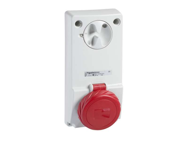 Schneider Electric Unika utičnica sa blokadom - 16 A - 2P + E - 380...415 V AC - IP65 - panel ; 82084
