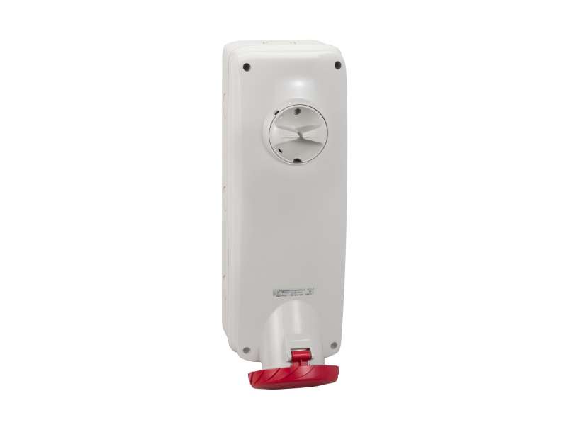 Schneider Electric Unika utičnica sa blokadom - 63 A - 3P + N + E - 380...415 V AC - IP65 -nadzidna ; PKB63P535
