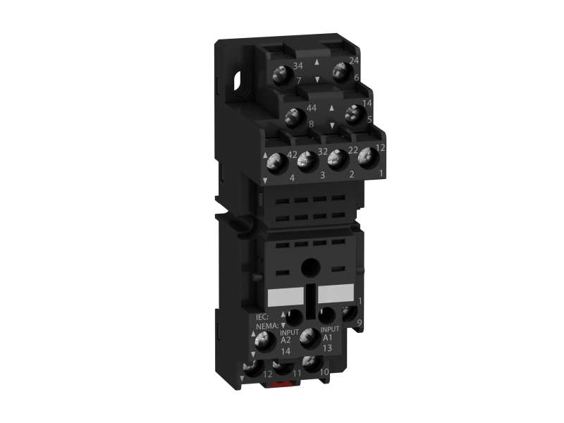 Schneider Electric Utičnice RXZ - mešoviti kontakti -10A - < 250V -vijčani -za relej RXM2.., RXM4..; RXZE2M114