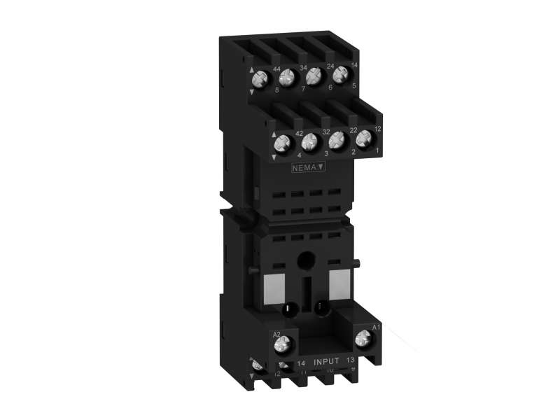Schneider Electric Utičnice RXZ - mešoviti kontakti - 10A - < 250V - za releje RXM2..,RXM4..; RXZE2M114M